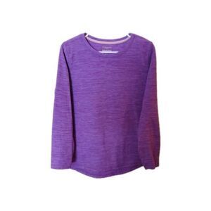 Tek Gear Women’s L Purple Long Sleeve Shirt Athletic Top Soft Brushed Interior L